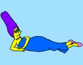 Desenho Marge pintado por lavinia