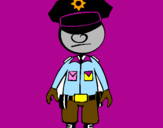 Desenho Agente de polícia pintado por MURILO