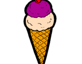 Desenho Cone de gelado pintado por ximmy
