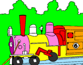 Desenho Locomotiva  pintado por leandro