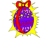 Desenho Ovo de Páscoa brilhante pintado por Maria Eduarda