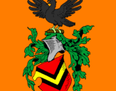 Desenho Escudo de armas e águia pintado por rafael