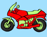 Desenho Motocicleta pintado por messias
