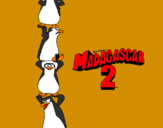 Desenho Madagascar 2 Pingüinos pintado por manuela