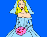 Desenho Noiva pintado por matheus 