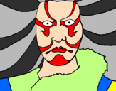 Desenho Kabuki pintado por atacado