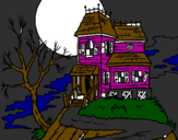 Desenho Casa encantada pintado por leticia3d