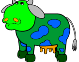 Desenho Vaca pensativa pintado por JOAO PEDRO