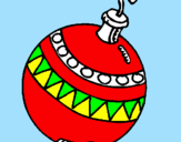Desenho Bola de natal pintado por tamires