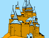 Desenho Castelo medieval pintado por joao marcos