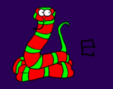 Desenho Serpente pintado por naah
