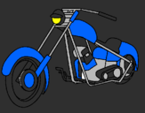 Desenho Moto pintado por BMX