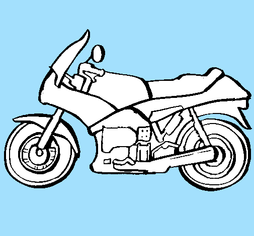Desenho Motocicleta pintado por gabriela