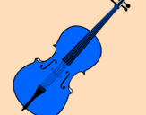 Desenho Violino pintado por victor