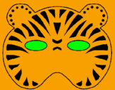 Desenho Tigre pintado por cristofer