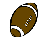 Desenho Bola de futebol americano pintado por joão
