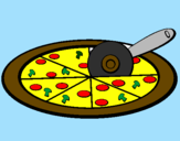 Desenho Pizza pintado por JOAO   VICTOR