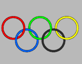 Desenho Argolas dos jogos olimpícos pintado por oicirbfa