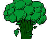 Desenho Brócolos pintado por carlos