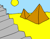 Desenho Pirâmides pintado por bernardo preato