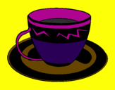 Desenho Taça de café pintado por sabrina ribeiro de lima