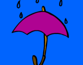 Desenho Guarda-chuva pintado por ines serrano