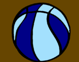 Desenho Bola de basquete pintado por andressa
