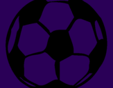 Desenho Bola de futebol pintado por BRUNA