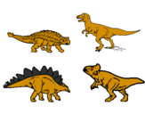 Desenho Dinossauros de terra pintado por guilherme     