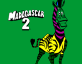 Desenho Madagascar 2 Marty pintado por bruno