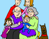 Desenho Família pintado por jasemin