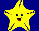Desenho Estrela do mar pintado por Tamires