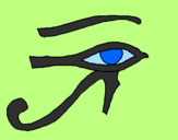 Desenho Olho de hórus pintado por Livia
