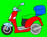 Desenho Ciclomotor pintado por matheus