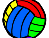 Desenho Bola de voleibol pintado por Palau