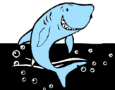Desenho Tubarão pintado por  FELIPE
