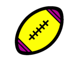 Desenho Bola de futebol americano II pintado por coc