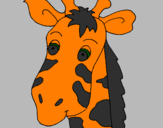 Desenho Cara de girafa pintado por Luna