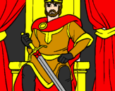 Desenho Cavaleiro rei pintado por andre.zika