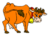 Desenho Vaca pintado por vaca