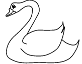 Desenho Cisne pintado por cisne