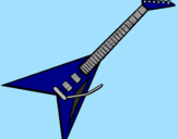 Desenho Guitarra elétrica II pintado por Starsky 