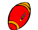 Desenho Bola de futebol americano pintado por raffael vizotto felix