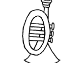 Desenho Trompeta pintado por franco