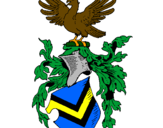 Desenho Escudo de armas e águia pintado por savio