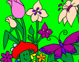 Desenho Fauna e Flora pintado por gabriella