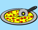 Desenho Pizza pintado por ivna