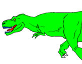 Desenho Tiranossaurus Rex pintado por lucia
