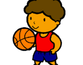 Desenho Jogador de basquete pintado por patrick