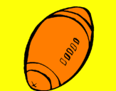 Desenho Bola de futebol americano pintado por IAGO